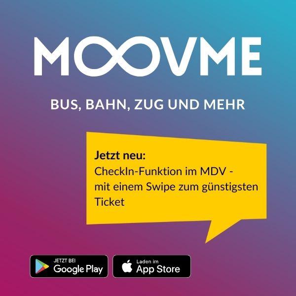 MOOVME, jetzt neu: CheckIn-Funktion im MDV